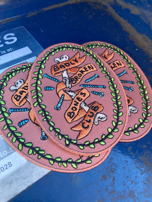 Nomad Patches - Badly Broken Bones Club Embroidered Patch