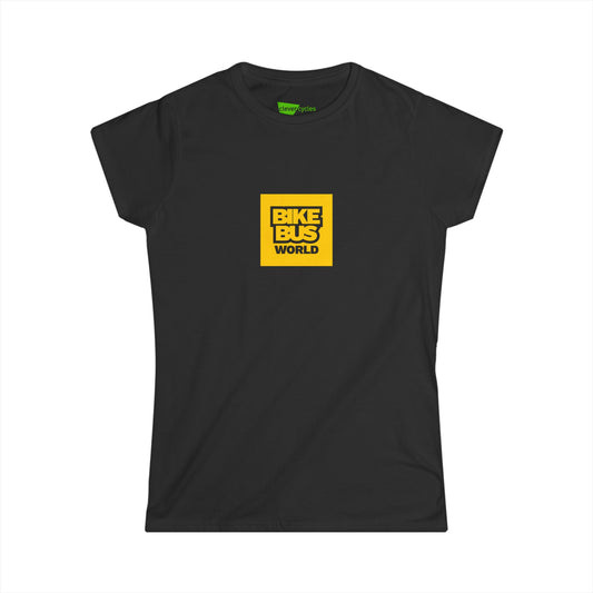 Bike Bus World Tee — Women’s Bike Bus 2026 Graphic T‑Shirt