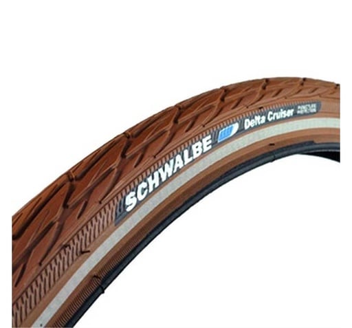 Schwalbe Delta Cruiser tire, Brown Reflex 37-622 (700 x 35C)