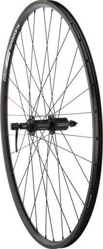 700c Rear Wheel QR 135mm Spacing Cassette Black