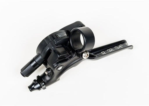 Brompton 2 spd underbar shifter and brake lever, all black - QGSHIFTL2A-BK