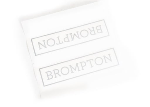 Brompton Main Frame decal Silver - QDECAL-SV