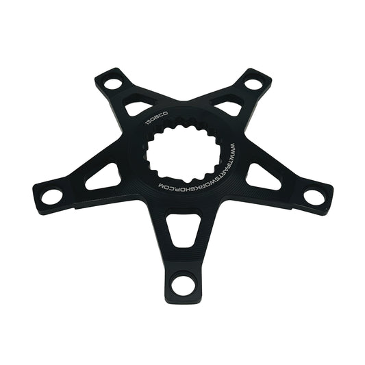 Ti Parts Workshop Aluminium Spider for Brompton Bicycle T Line - Black