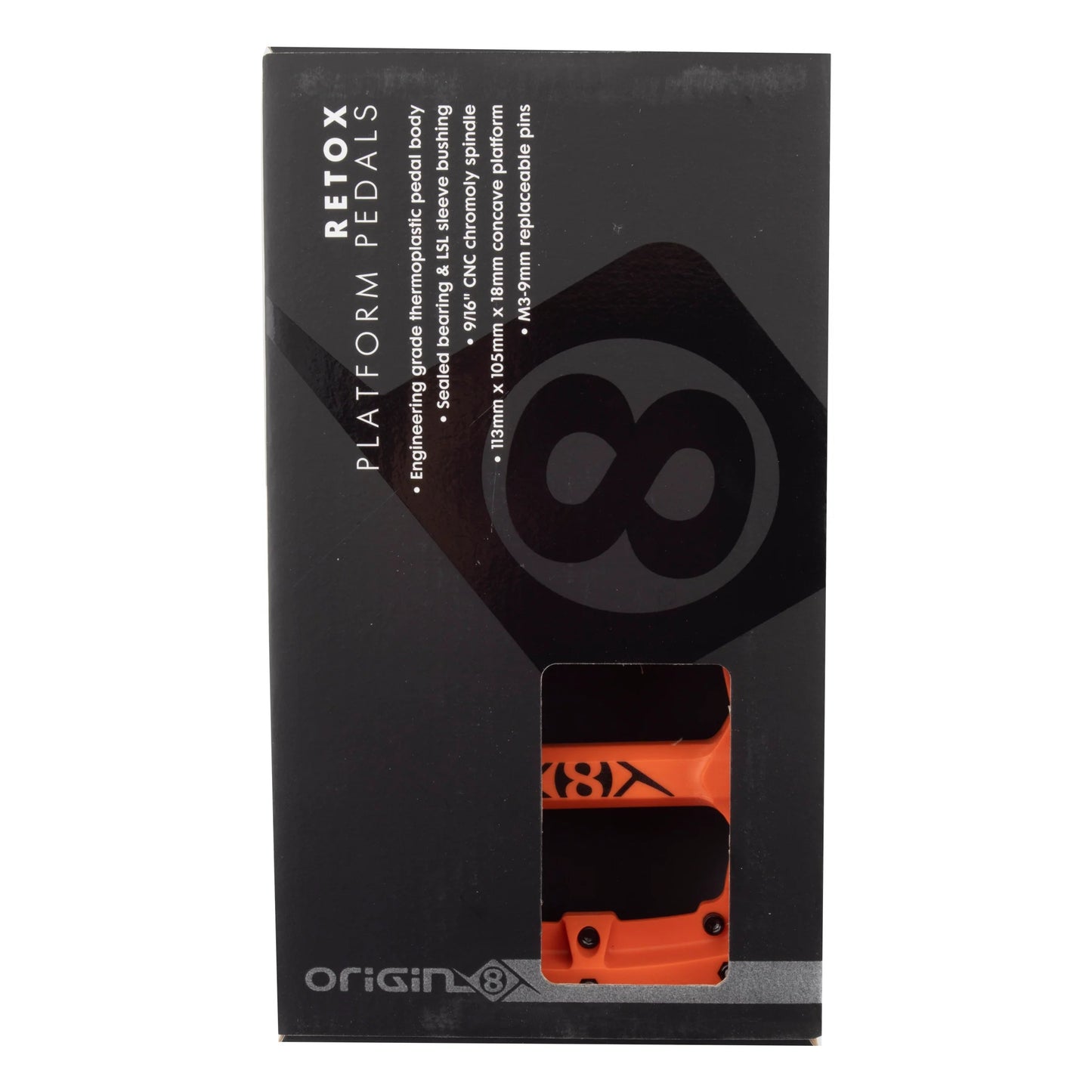 Origin8 Retox Pedals 9/16 Orange