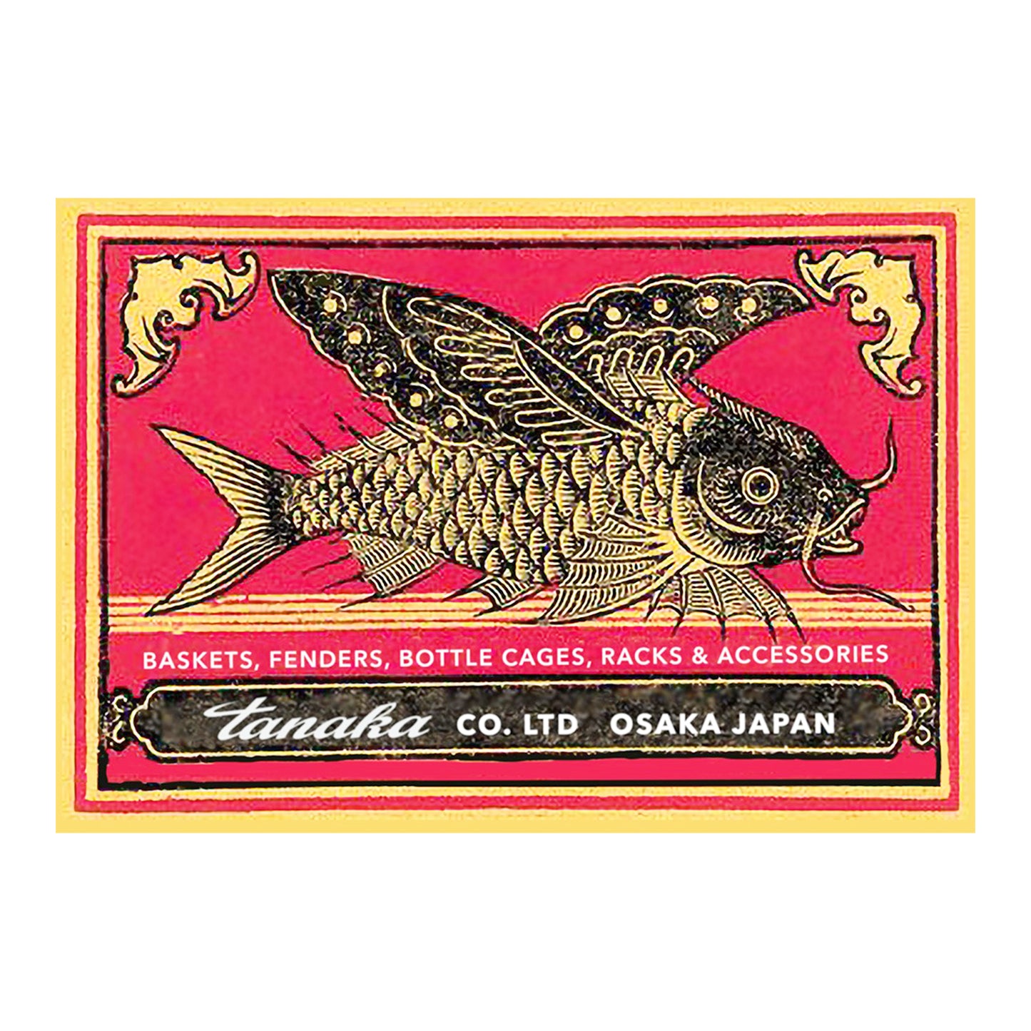 Tanaka Sticker Retro Flying Fish