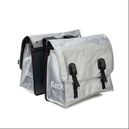 Beck Classic Silver Bicycle Pannier Bag Set