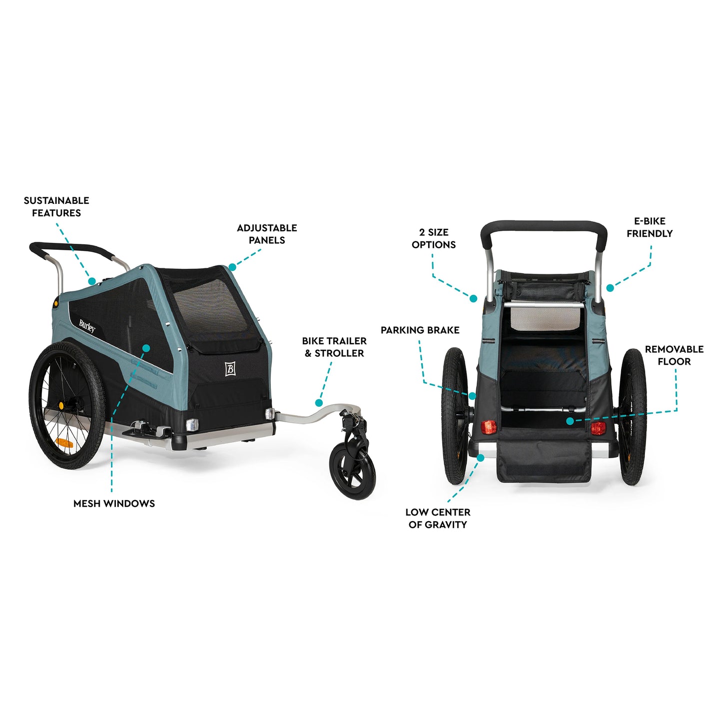 Burley Bark Ranger XL Pet Trailer