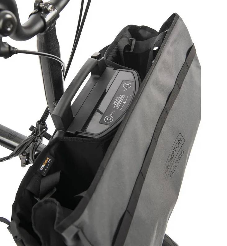 Brompton E-Basket with Frame - Dark Grey