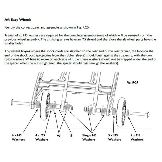 Brompton EZ Eazy Wheel Rollers With Fittings for Version L, R, or E Pair - QEZWSET-LE