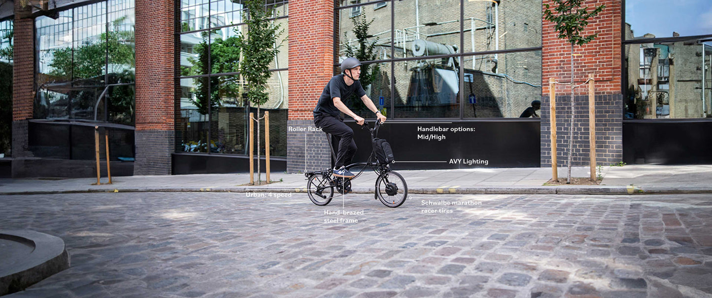 Brompton Electric C Line 4 Speed Folding Electric Bike