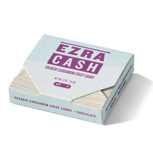 Ezra Cash - Cashew Cardamom Crisp Candy in Dark Chocolate