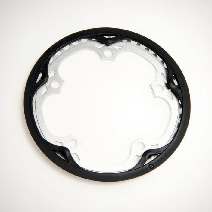 Brompton Chainring and guard for spider Type crankset 44T SILVER - QCHRINGA-SPI-44