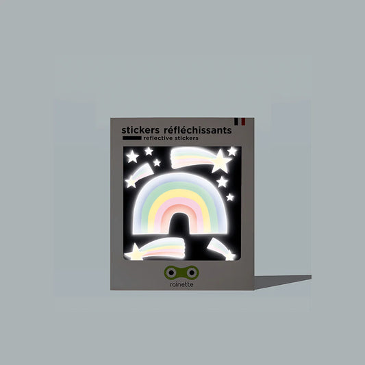 Rainette Small Reflective Stickers in Rainbow