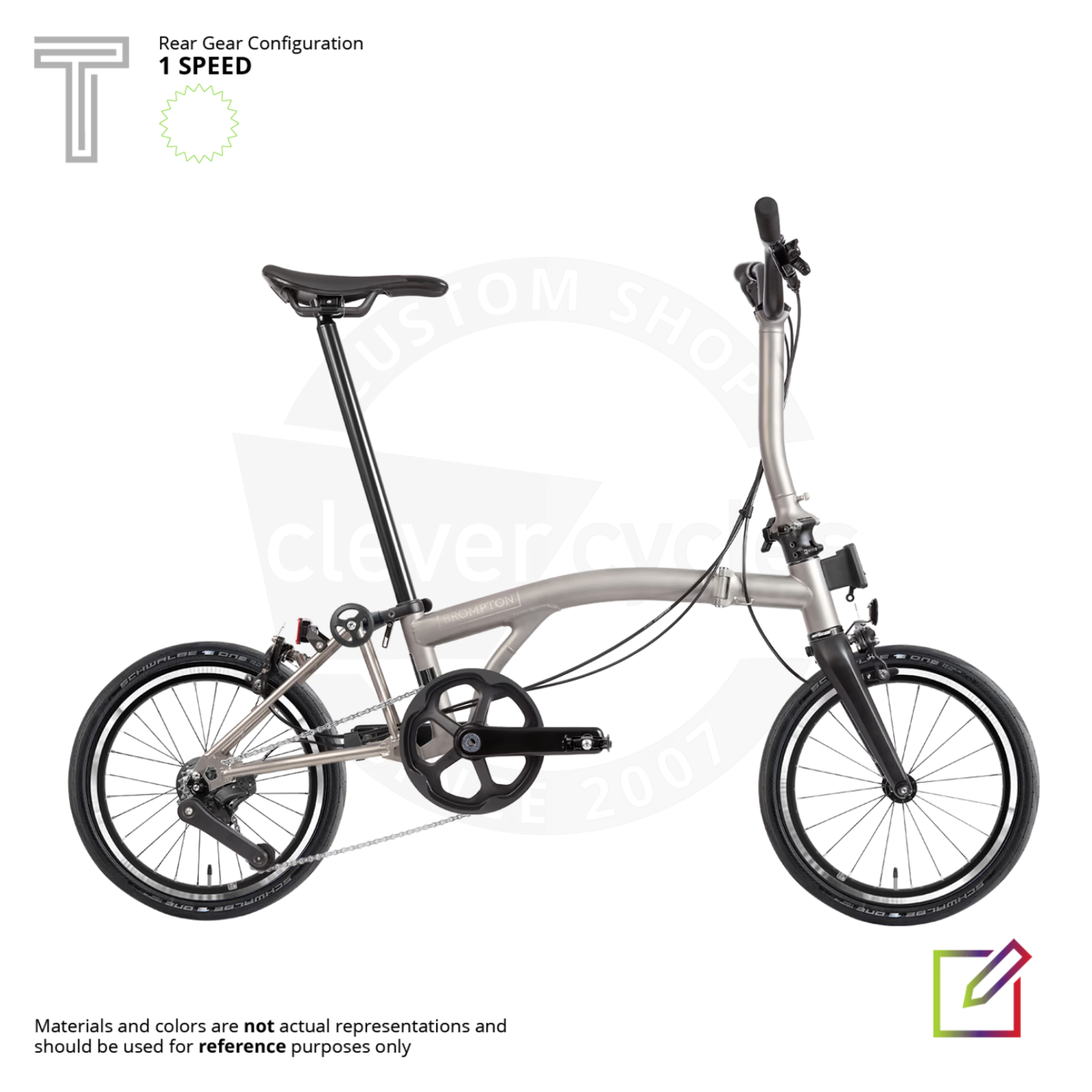 T Line - Brompton Custom Shop - Base Model – Clever Cycles | Bikes