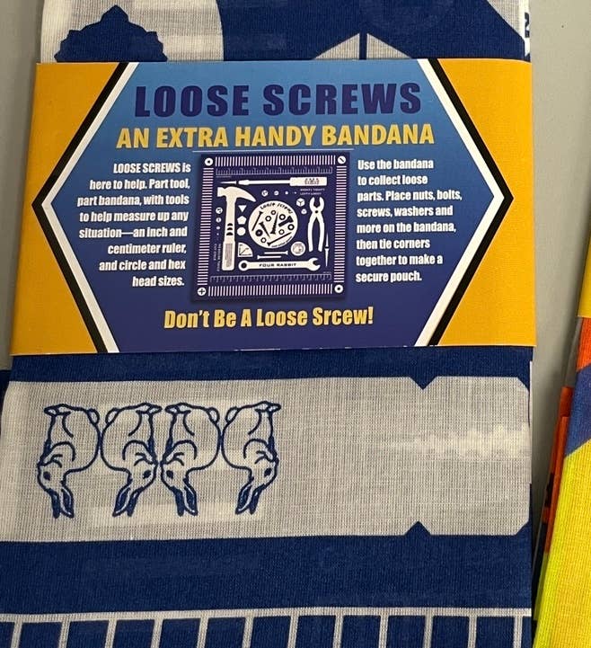 FOUR RABBIT - Loose Screws Bandana