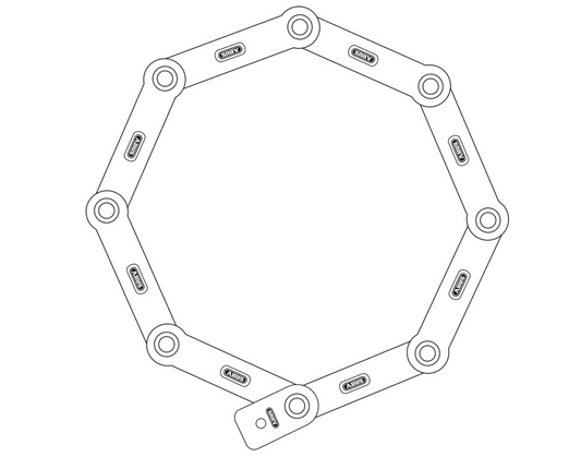 ABUS Bordo Big 6000 Folding Lock 120mm Key