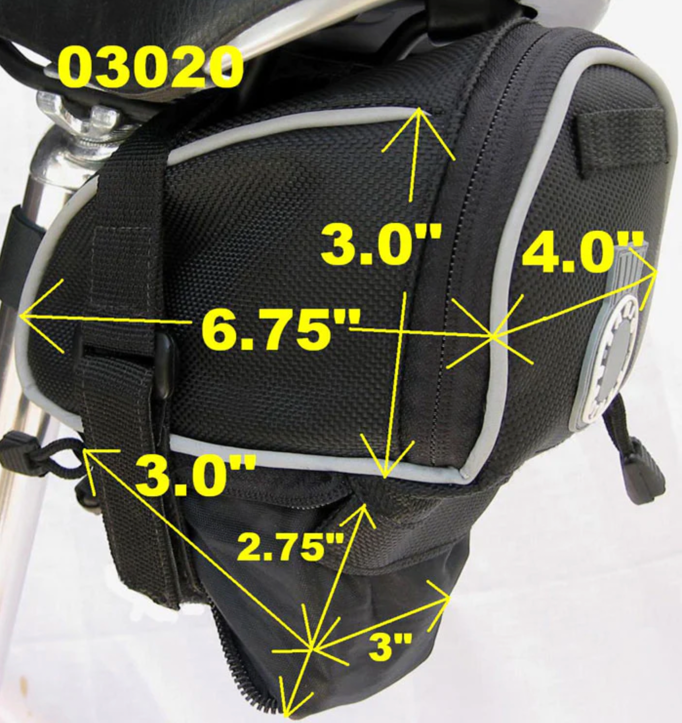 Banjo Brothers Seat Bag Deluxe: MD, Black