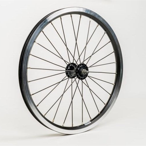 Brompton Front wheel radial lacing includes fittings Standard Black - QFWSS-BK