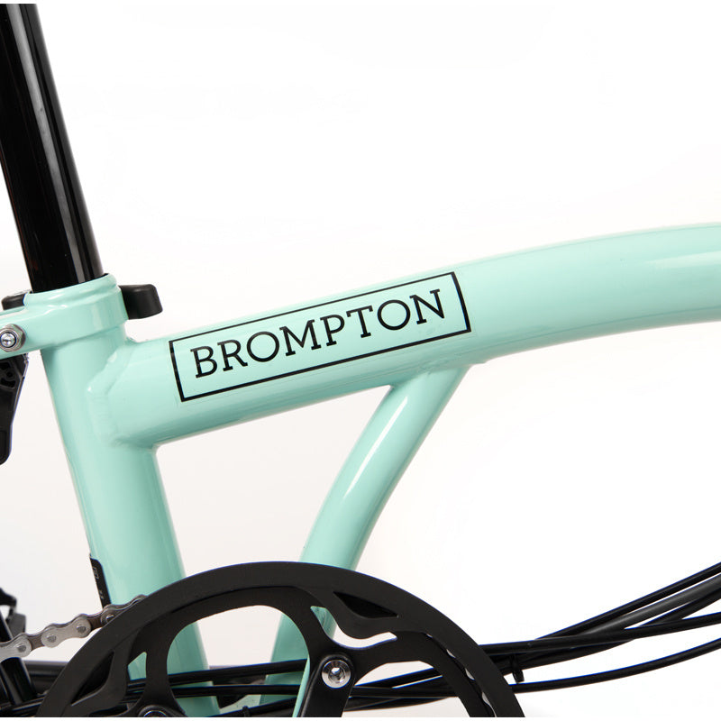 Brompton Electric C Line 4 Speed Folding Electric Bike Turkish Green Mid