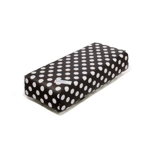 Hooodie - Bicycle Cushion for Luggage Carrier - White Small Dots