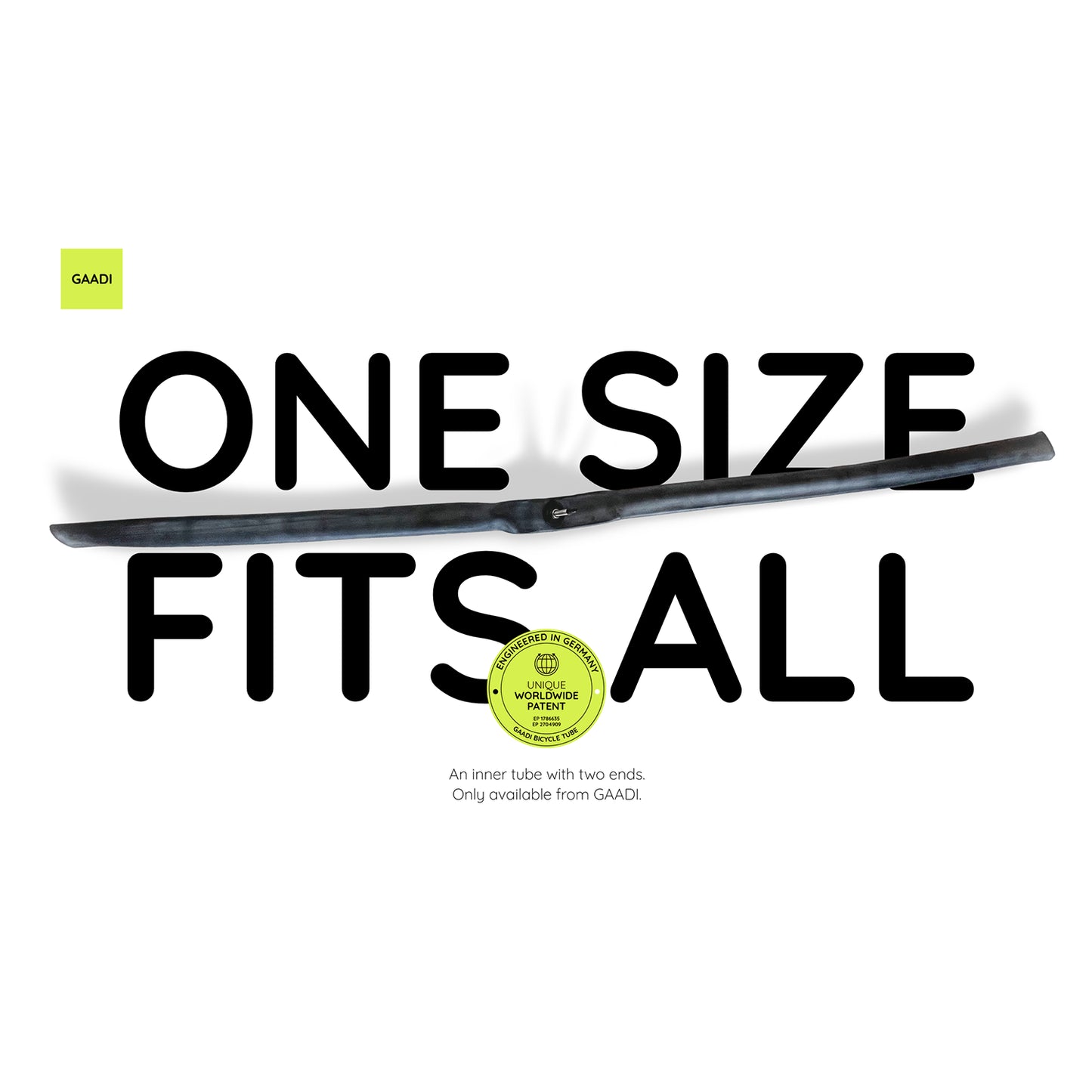 Gaadi Open Ended Bicycle Tube, 16 to 29-inch