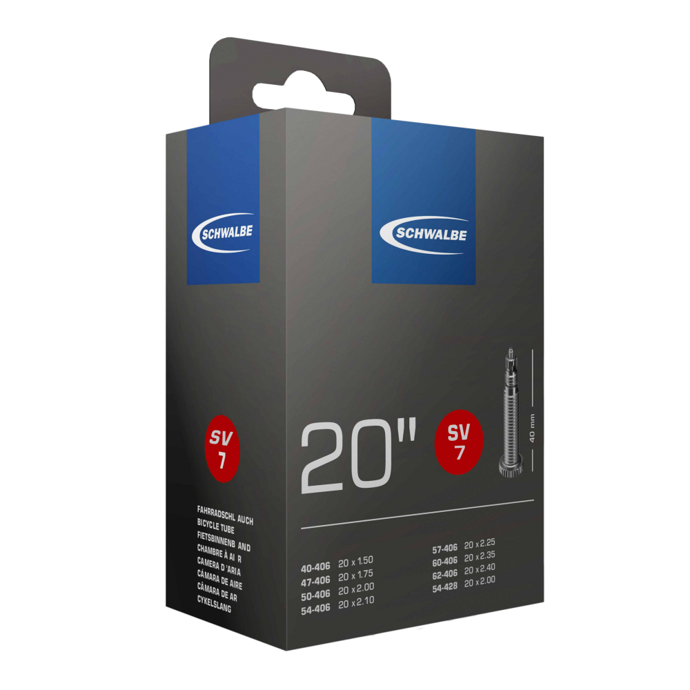 Schwalbe SV7 20" Tube, Presta Valve 40mm