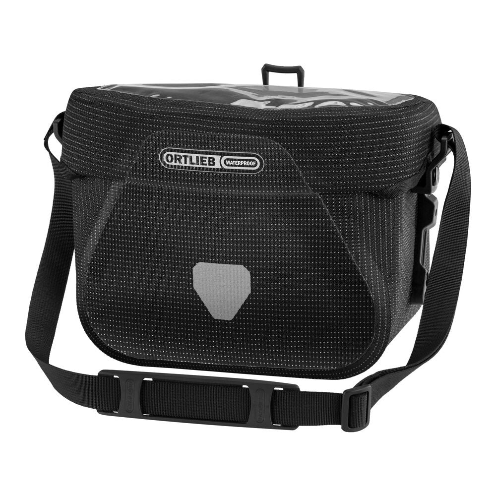 Ortlieb Ultimate High Visibility Handlebar Bag , Black/Reflex L / 6.5L
