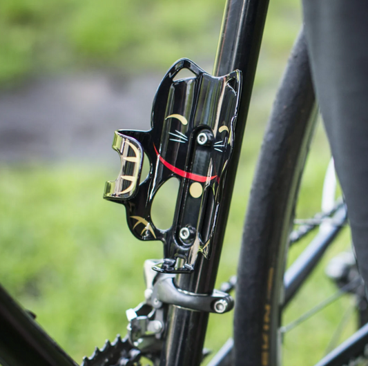 PDW Lucky Cat Water Bottle Cage - Black