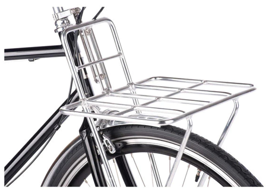 Public Porteur Front Rack, Silver