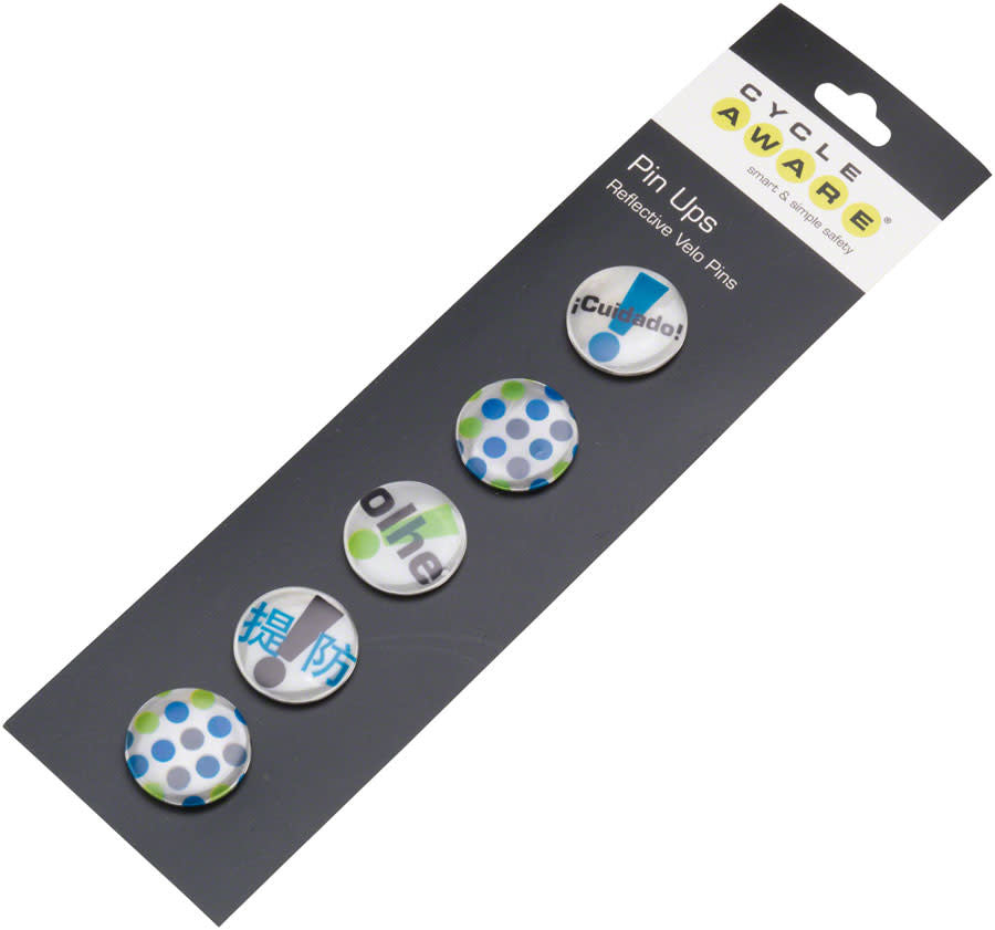 CycleAware Pin Ups Reflective Velo Pins