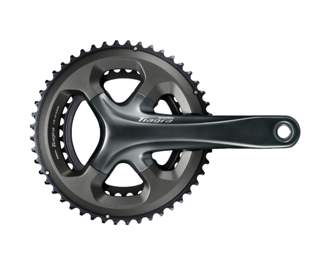 Shimano Tiagra FC-4700 Crankset - 175mm, 10-Speed, 50/34t, 110 Asymmetric BCD, Hollowtech II Spindle Interface, Gray