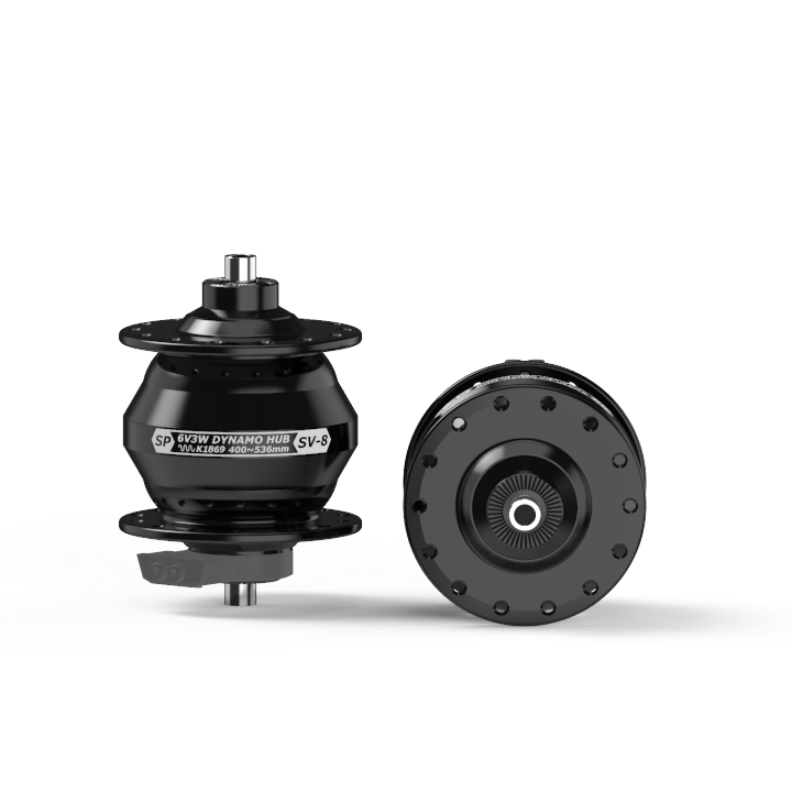 SP Dynamo Hub SV-8-FC, for Brompton, 74 mm spacing