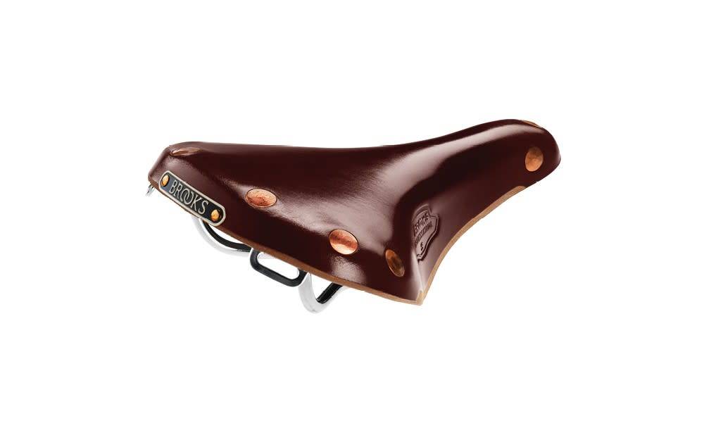 Brooks Team Pro S Leather Saddle, Chrome rails