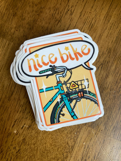 Nomad Patches - Nice Bike Sticker