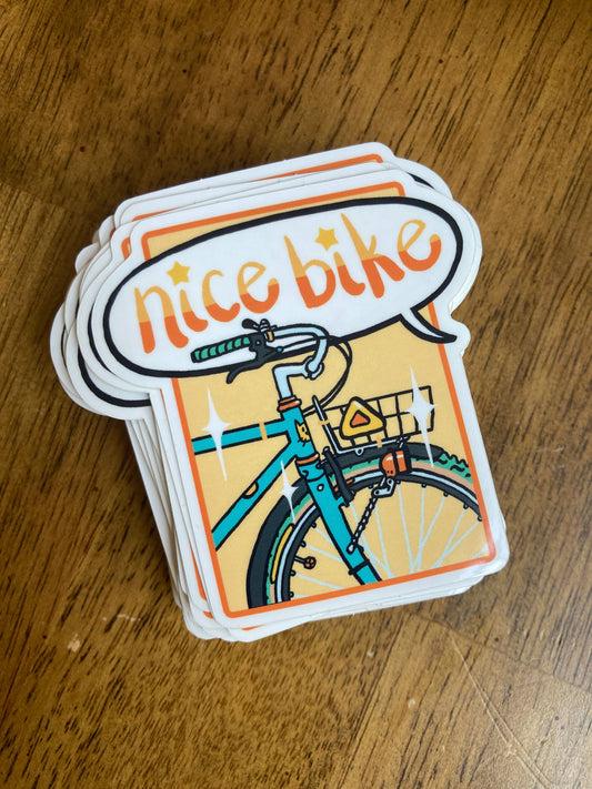 Nomad Patches - Nice Bike Sticker