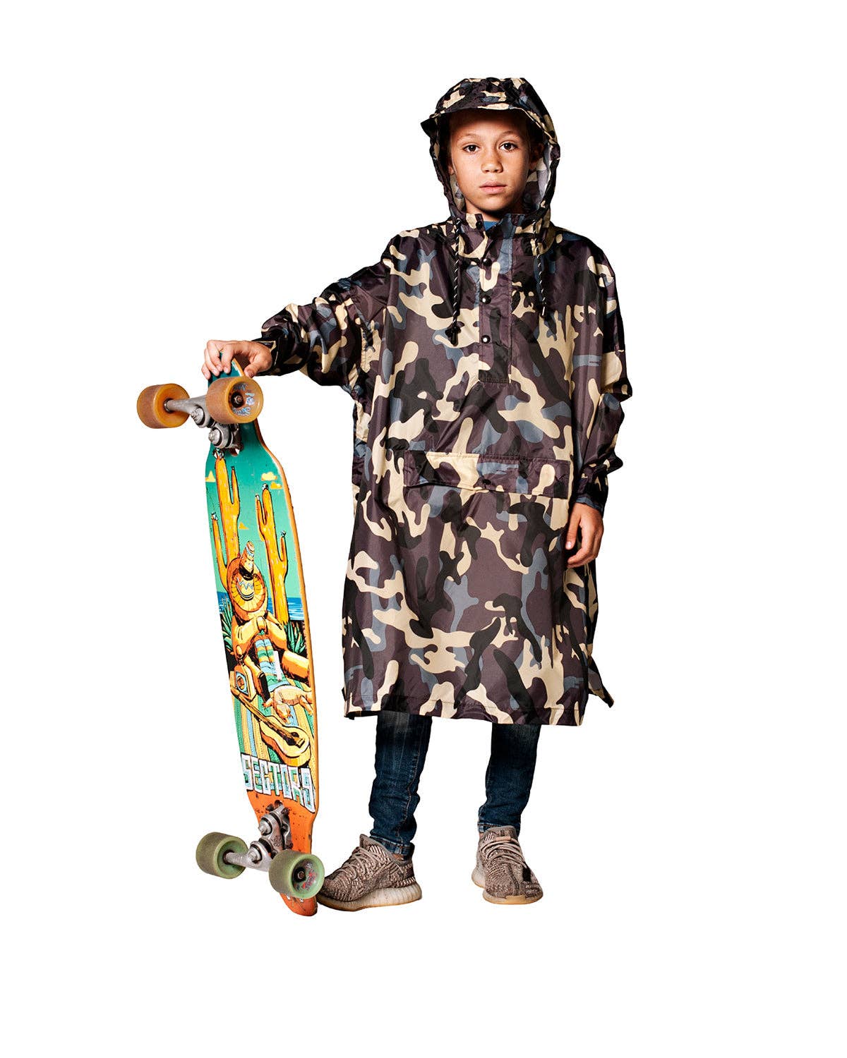 Rainkiss Kids Rain Poncho Jungle Camo