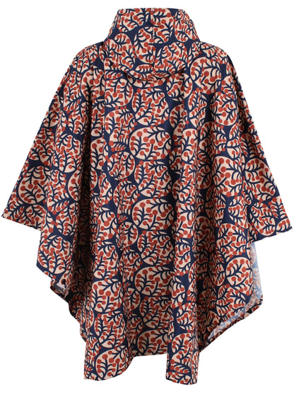 Danefae København - Danepackit Rainponcho Dark Navy MACRO MICRO