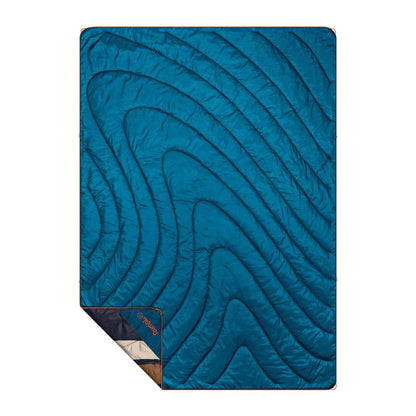 Rumpl - Original Puffy Blanket - Midnight Retro Stripes