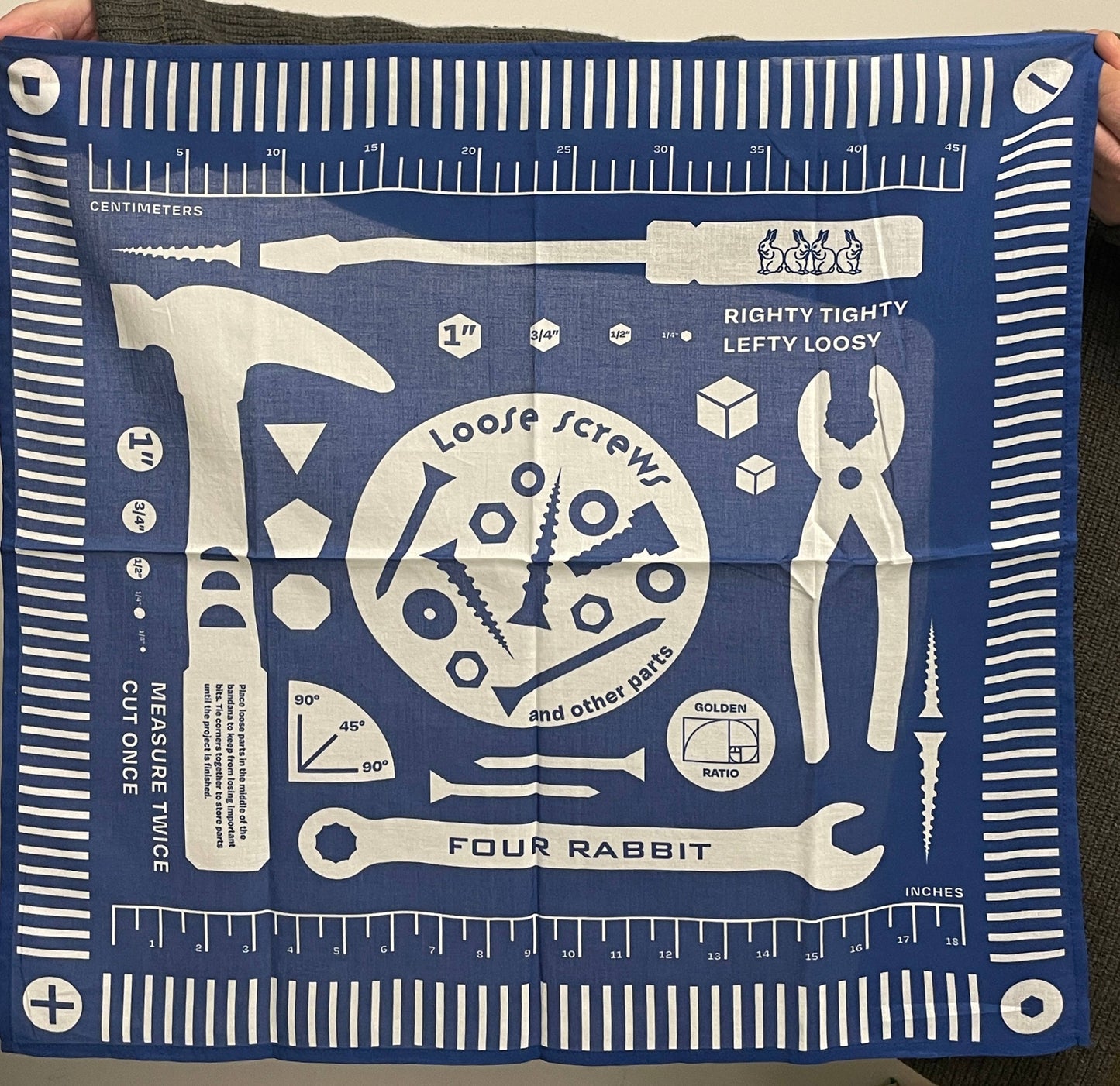 FOUR RABBIT - Loose Screws Bandana