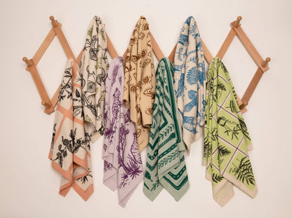 ilikesara | art + goods - Tea towel | bicycle adventure - bike & nature cotton flour sack dish cloth