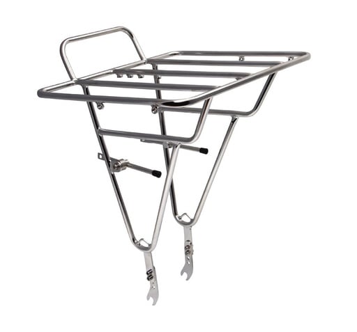 Soma Porteur front rack, stainless steel, silver