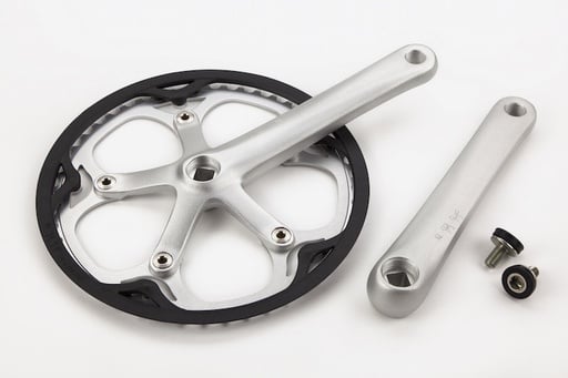 Brompton Crankset Spider Type Complete 50T Silver - QCRANKSET-SPI-50