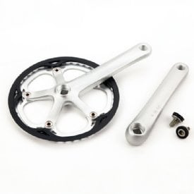Brompton Crankset Spider Type Complete 44T Silver - QCRANKSET-SPI-44