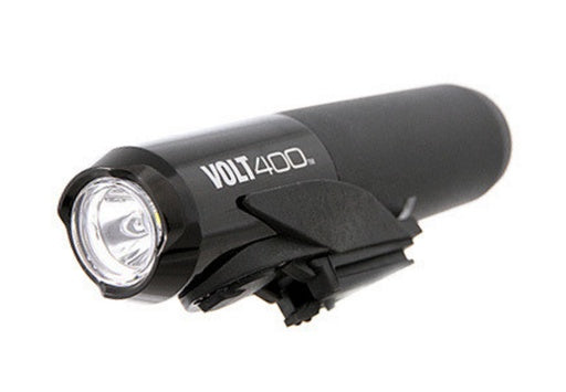Cateye Volt 400 headlight, USB rechargeable, includes helmet mount