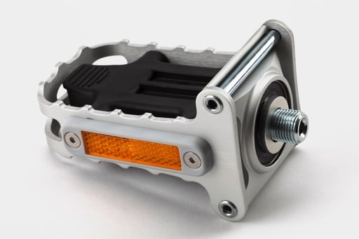 Brompton Pedal Left Hand Folding Silver - QPEDF