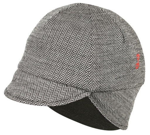 Pace Reversible Merino Hat, herringbone/black