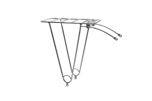 Linus Rear Rack, Silver, Adjustable