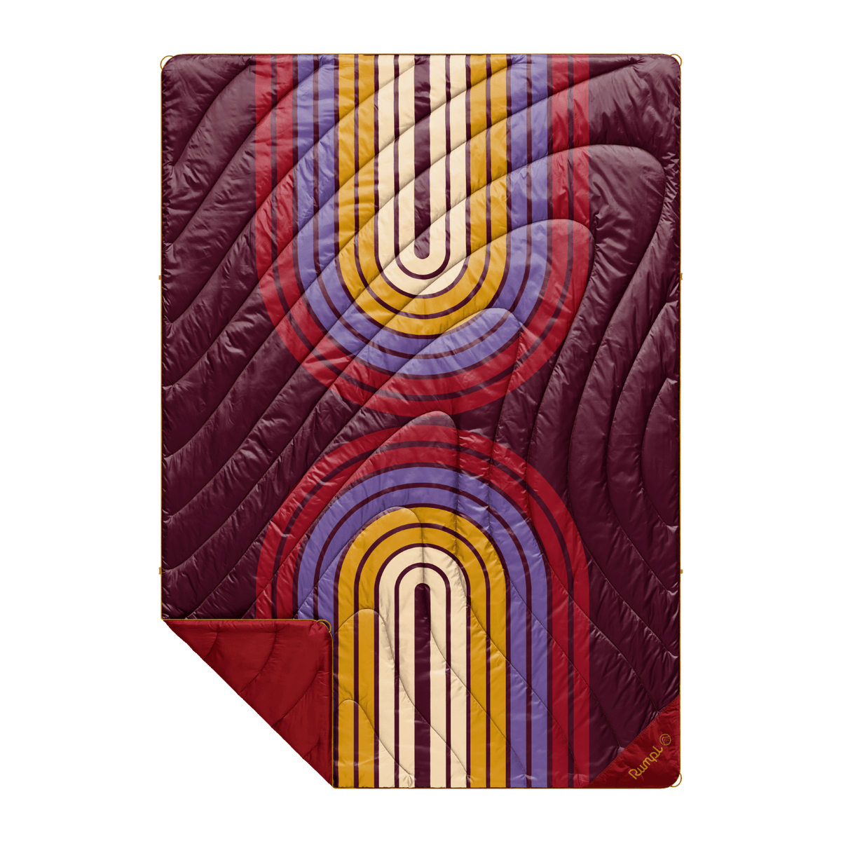 Rumpl - Original Puffy Blanket - Fig Retro Reflection