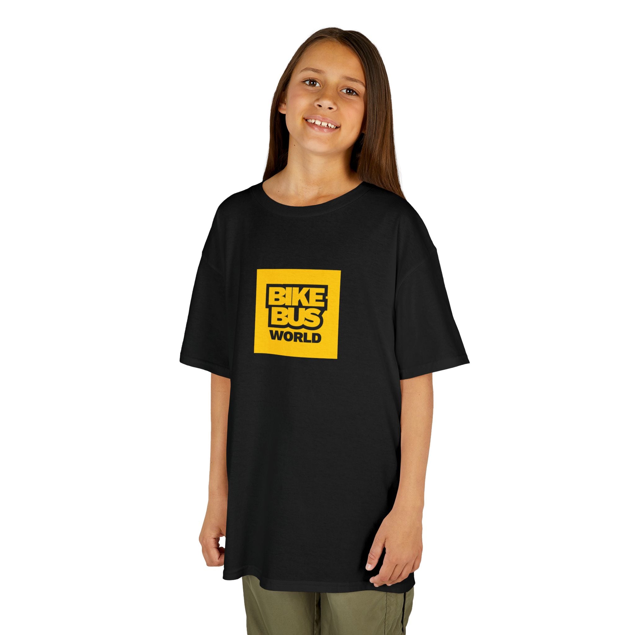 Kids Tee — 'BIKE BUS' 2026 Tour Style T‑Shirt – Clever Cycles