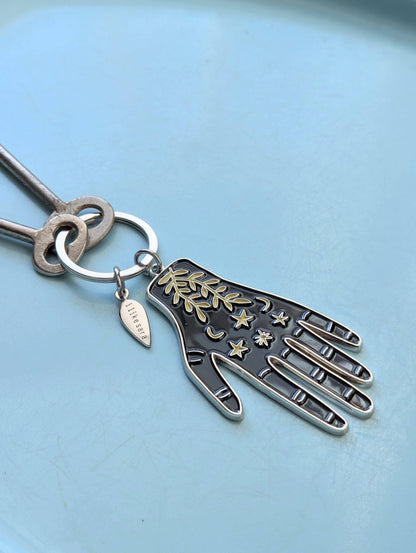 ilikesara | art + goods - Metal enamel keychain / bag charm | hand maker